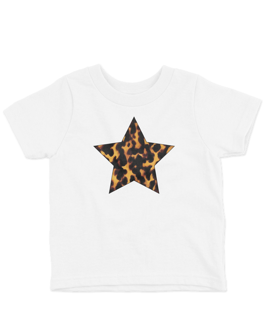 Tortoise Print Star Baby Tee