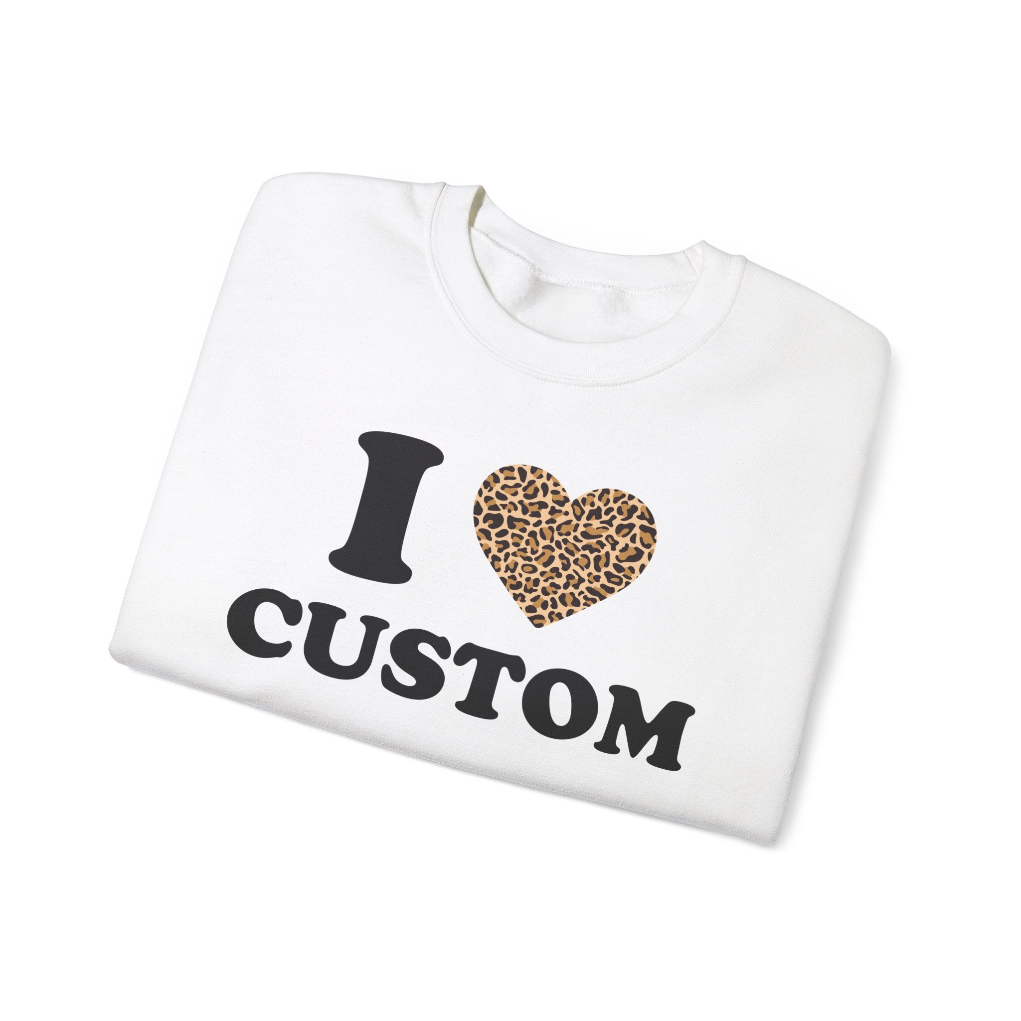 Cheetah Heart Custom Sweatshirt
