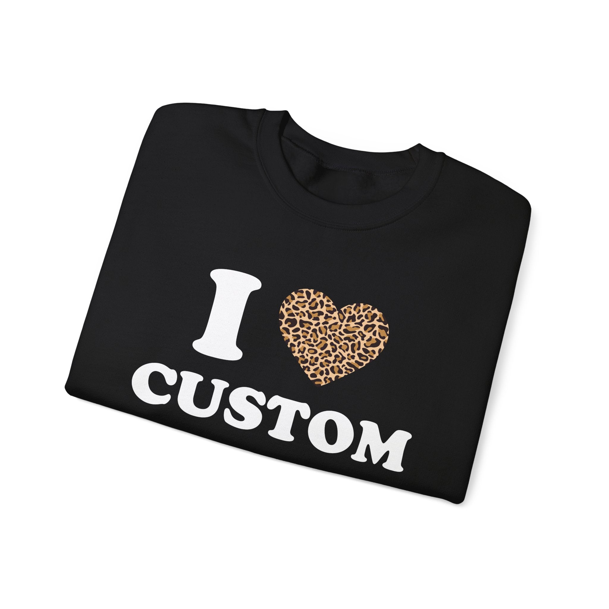 Cheetah Heart Custom Sweatshirt