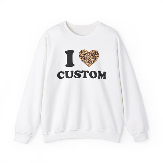 Cheetah Heart Custom Sweatshirt