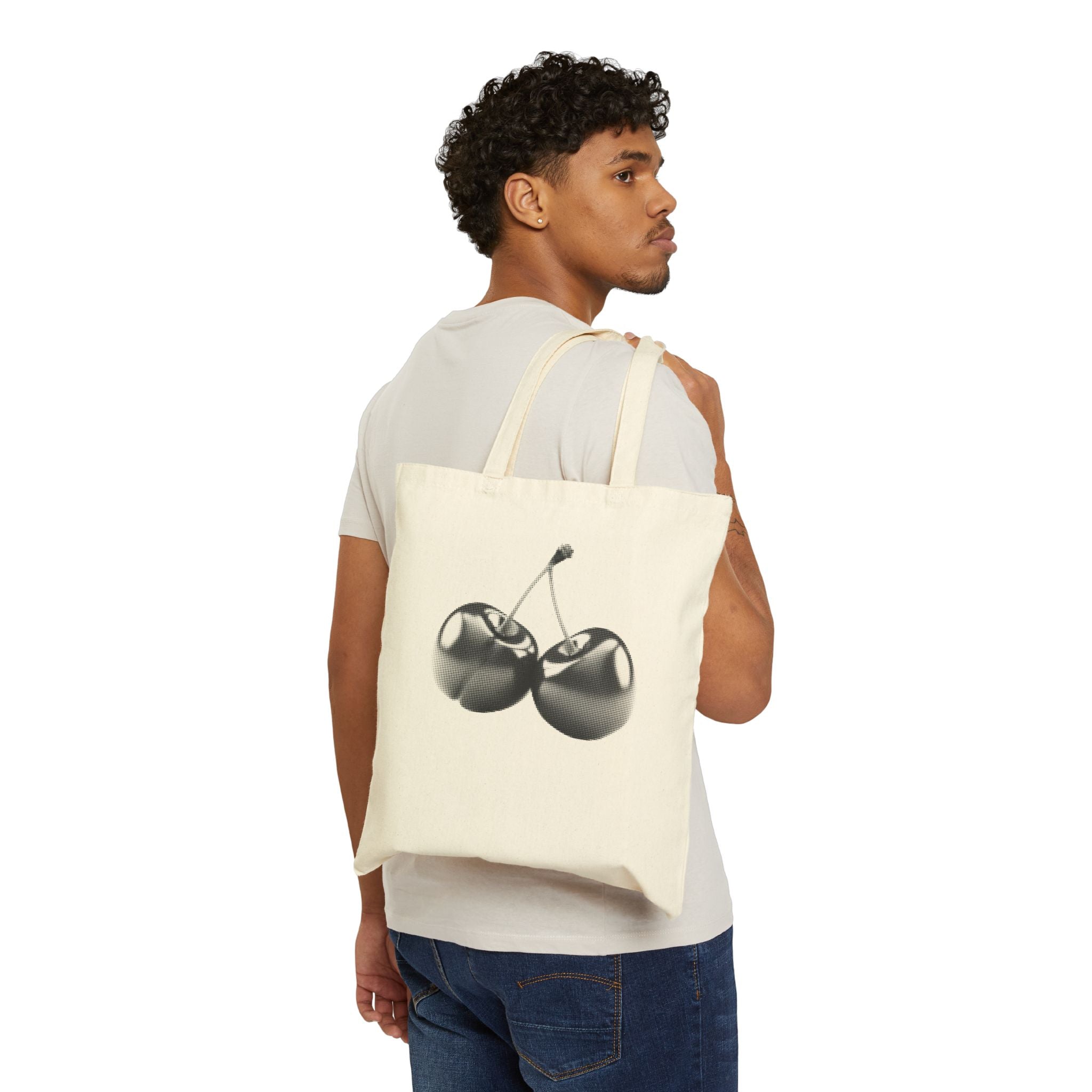 Chrome Cherries Tote Bag