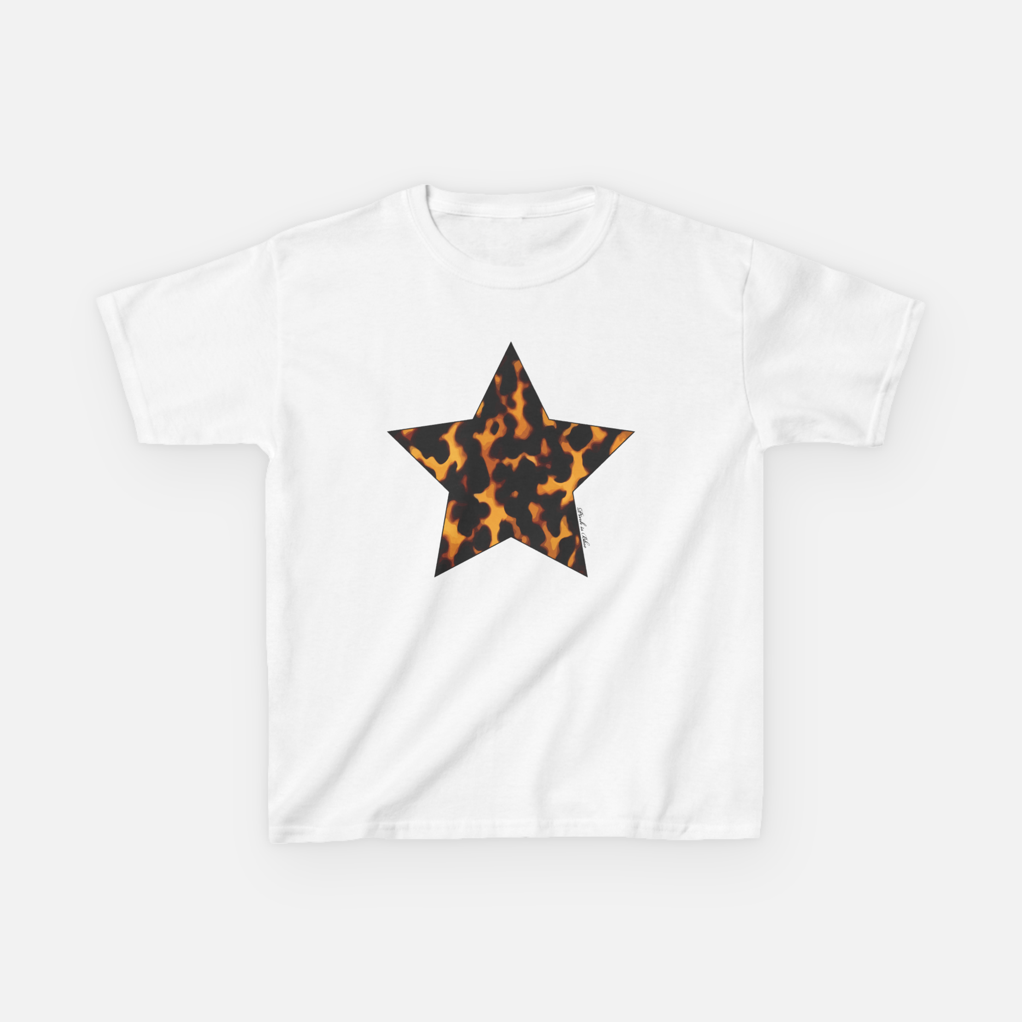 Tortoise Print Star Baby Tee