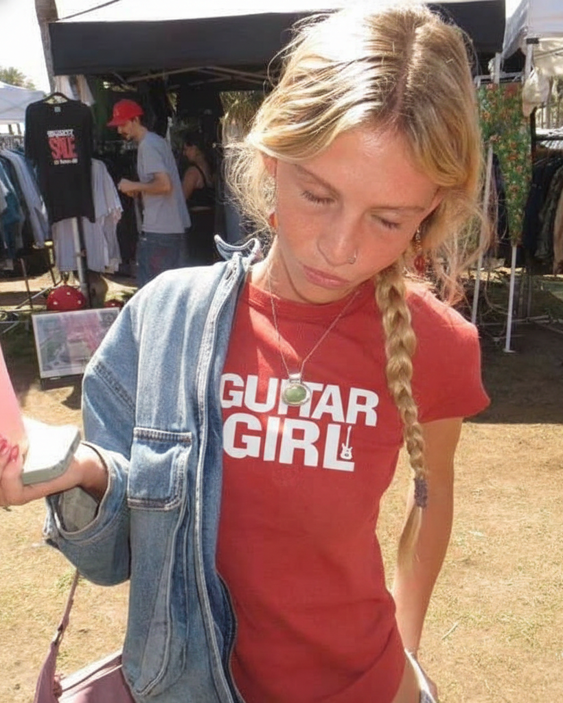Guitar Girl Baby Tee