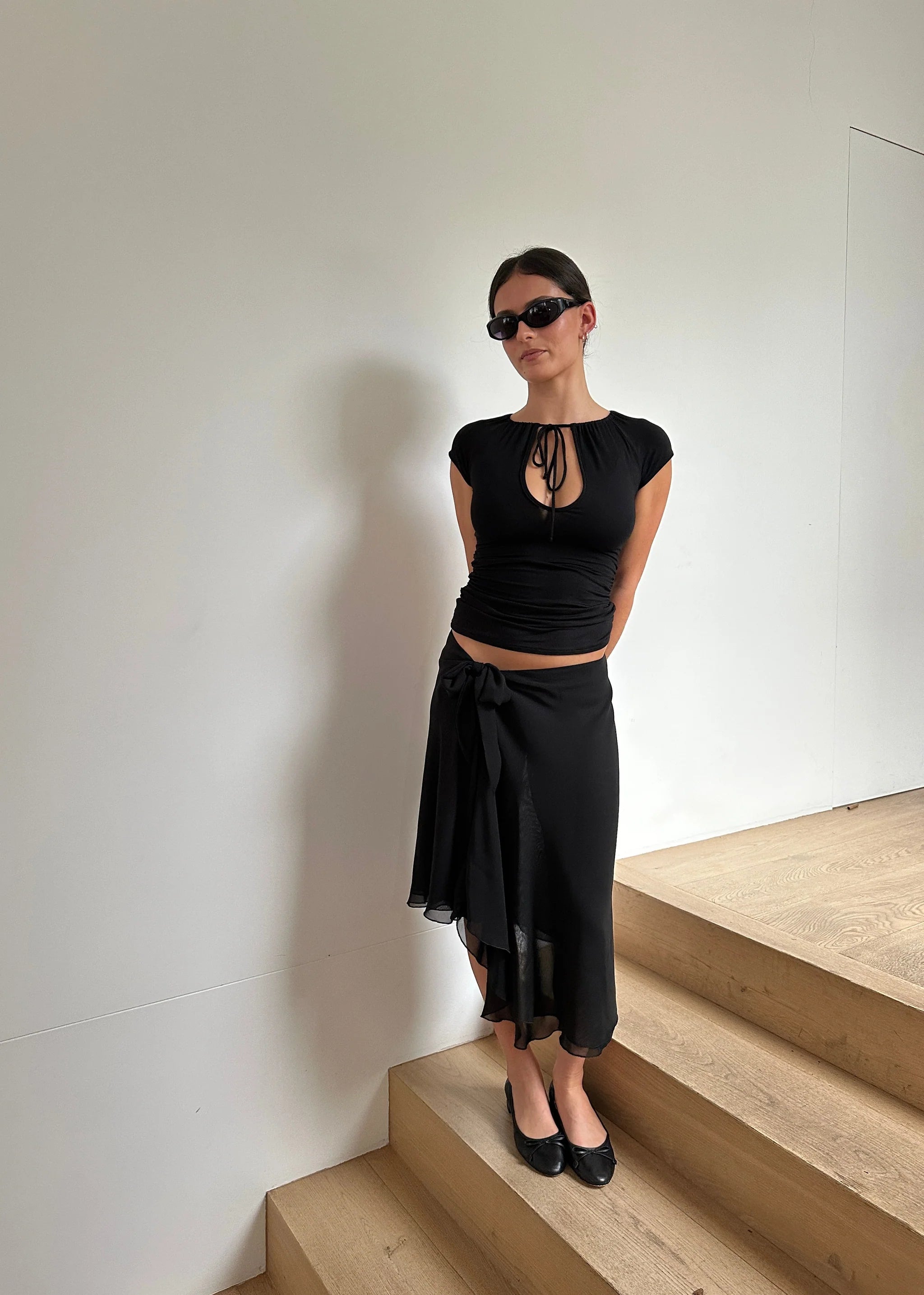 Lexit Cutout Top - Black