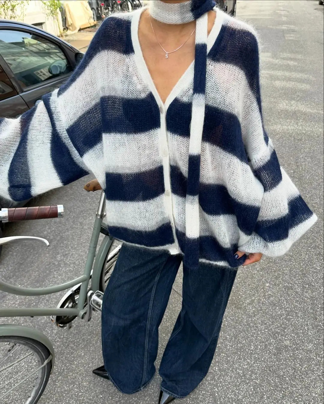 Luna Cardigan with Scarf