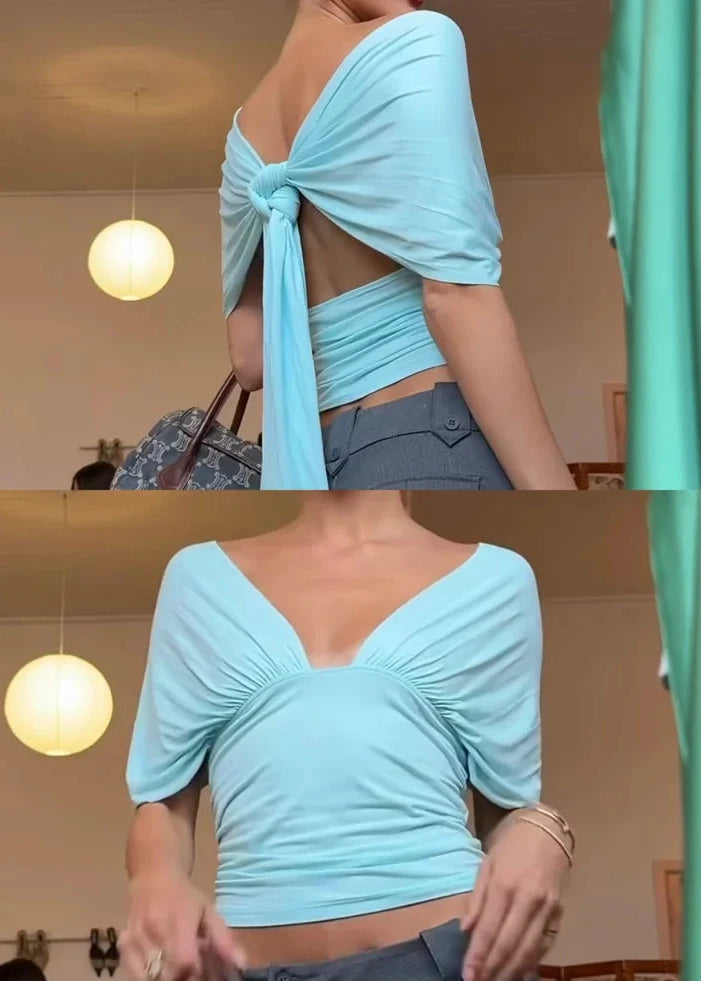 Isla Wrap Top - Teal