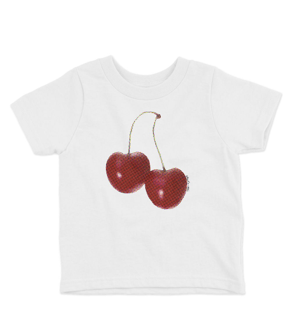 Vintage cherry baby tee 🍒🩵💞