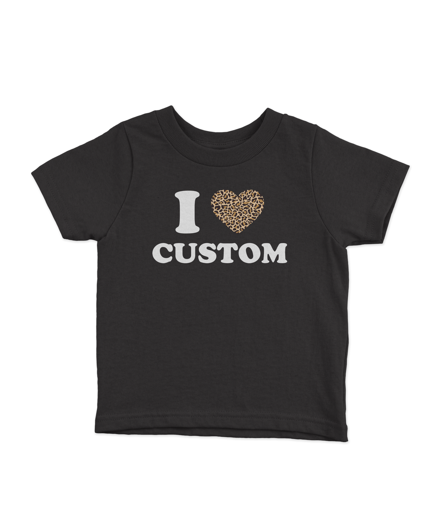 Cheetah Heart Custom Baby Tee