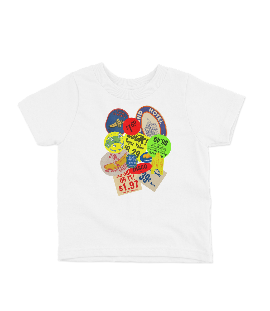 Vintage Stickers Baby Tee