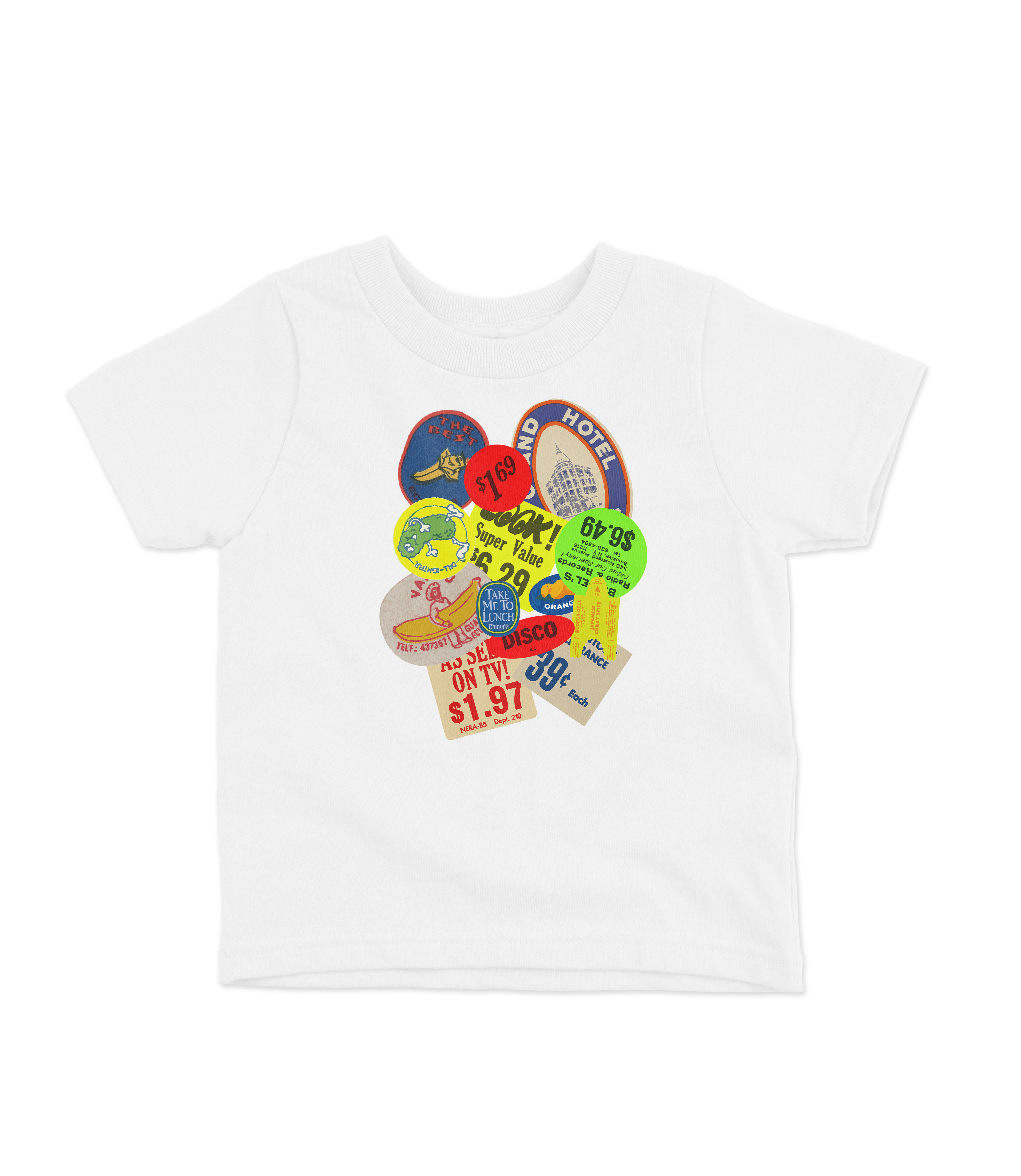 Vintage Stickers Baby Tee